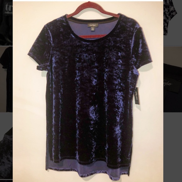 Lord & Taylor Tops - Lord & Taylor Crushed Velvet Shirt